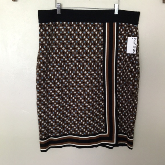 NEW Nine West Retro Sweater Skirt. XXL - Picture 4 of 8